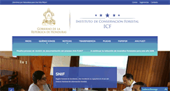 Desktop Screenshot of icf.gob.hn