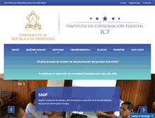 Tablet Screenshot of icf.gob.hn